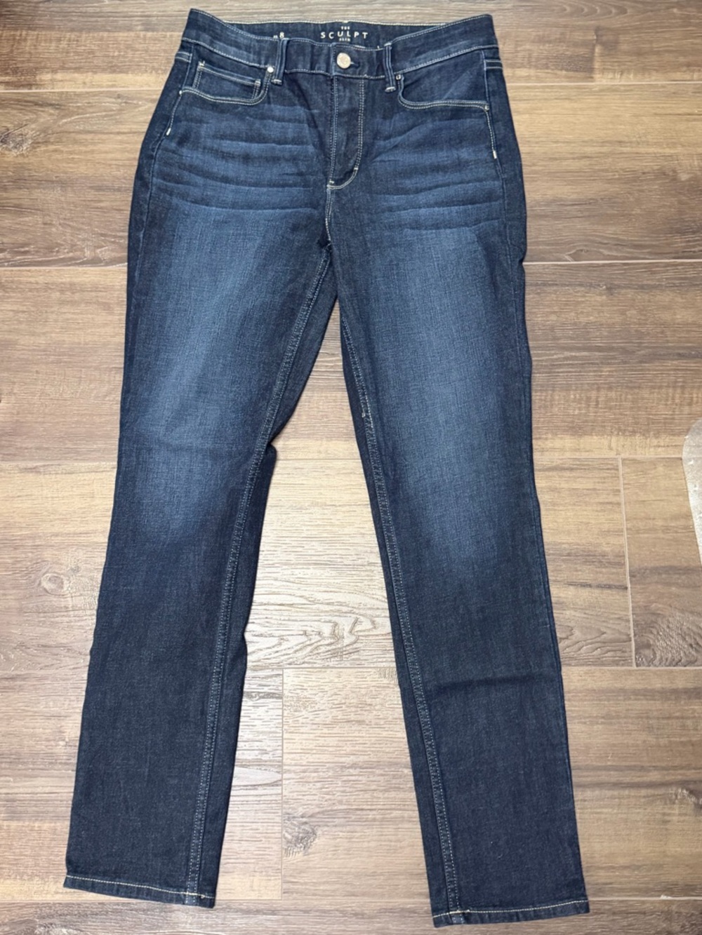 White House Black Market Dark Indigo Straight Leg Jeans